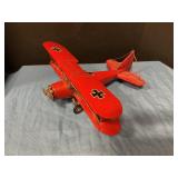 Metal Airplane 10" long