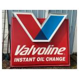 Valvoline one sided sign 5