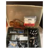 Tackle box of archery accessories