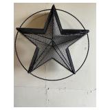 Metal decorative Texas star wall decor 18"