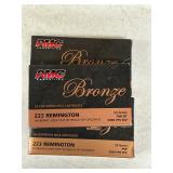 PMC Bronze 223 Remington  3 boxes 20 cart ea box
