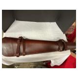 Rifle scabbard gun protection leather
