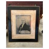 Vintage John Howard Portrait 25" Tall x 21.5" wide