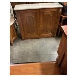 Marble Top Hall Cabinet 38"x12"