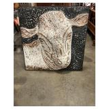 Metal Cow Wall Decor 37"x 37"
