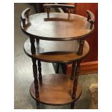 Wooden side table 31" tall