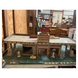 Marx service station with pumps and lift