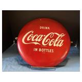 Metal Coca-Cola sign 12" Round