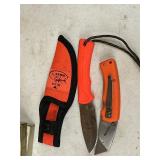 Buck knife w/ case  & Gerber utility knife