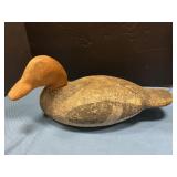Antique wooden duck decoy