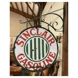 Sinclair Jail Bar porcelain sign 2