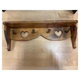 Wooden wall shelf 24"long