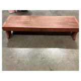 Wooden shoe bench 37"x11"x7" T