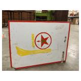 Double sided Texaco sign23" tall x 18" wide