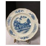 Decorative plate. Has chip