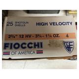 Fiocchi 2 3/4" 12 HV- 3 3/4- 1oz 25 shells