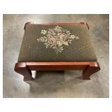 Needle point foot stool no ship