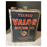 Valor motor oil can 2 gallon