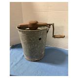 Vintage hand crank ice cream maker