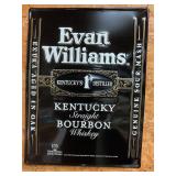 Evan Williams metal sign 23'x17'