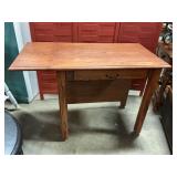 Desk one side drop leaf