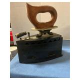 Antique cast iron coal iron 1800s to 1930s