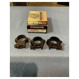 Simmons top mountain rings, matte black