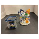 Snowmen Candleholder