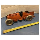 Vintage Cast Iron Hubley Race Car