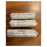 3 Rolls of older dated nickels