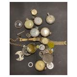 Flat of pocket watches & parts