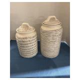 2 Ceramic Canisters