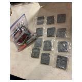 12 Metal Molds 1960s w/ supplies