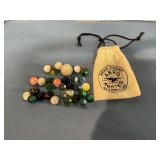 Akro Agates Marbles in bag