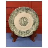 Green Desert plates (6) 2 have chips