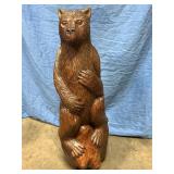 Teakwood Bear Statue  31' tall