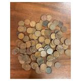 Pennies dated in the 1950's