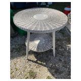 Wicker patio table