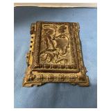 Antique brass photo album