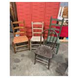 Lot of 4 Antique Chairs