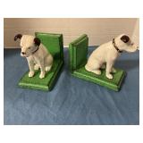 Cast Iron Dog Bookends