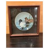 Federal Duck Stamp plate collection framed