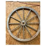 Wooden Wagon Wheel decor 32' round
