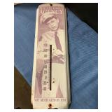 Vintage metal thermometer, Barney Fife 17'long