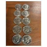 10 Bicentennial Kennedy Half Dollars