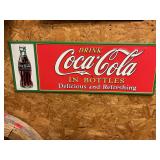 Coca Cola metal Sign 28'x10'