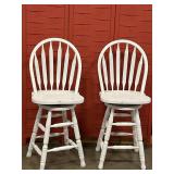 Wooden Swivel Barstools