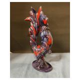 Ceramic rooster statue. 12' tall