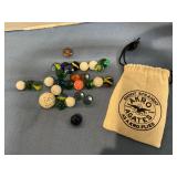 Akro Agates Marbles in bag
