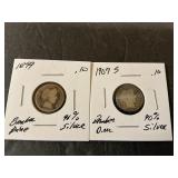 Barber dimes 1899/1907s